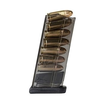 ETS Glock G43 Magazine 9mm 7 Rounds Carbon Smoke